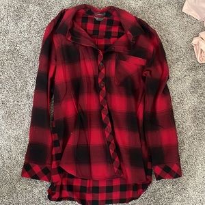 Eddie Bauer Mixed plaid flannel
